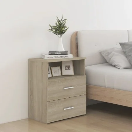 Mesita de noche roble Sonoma 50x32x60 cm de , Mesitas de noche - Ref: Foro24-803278, Precio: 55,03 €, Descuento: %