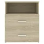 Mesita de noche roble Sonoma 50x32x60 cm de , Mesitas de noche - Ref: Foro24-803278, Precio: 55,03 €, Descuento: %