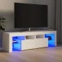 TV stand with white LED lights 140x36.6x40 cm by , TV Furniture - Ref: Foro24-804364, Price: 131,83 €, Discount: %