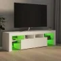 TV stand with white LED lights 140x36.6x40 cm by , TV Furniture - Ref: Foro24-804364, Price: 131,83 €, Discount: %