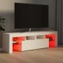 TV stand with white LED lights 140x36.6x40 cm by , TV Furniture - Ref: Foro24-804364, Price: 131,83 €, Discount: %