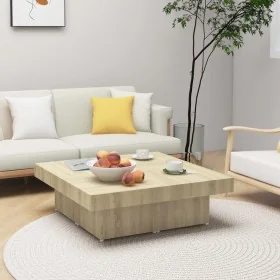 Oak Sonoma plywood coffee table 90x90x28 cm by , Coffee table - Ref: Foro24-806915, Price: 85,75 €, Discount: %