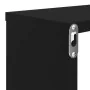 Estantes cubo de pared 6 uds contrachapado negro 80x15x26,5 cm de , Estantes y estanterías - Ref: Foro24-807111, Precio: 67,9...