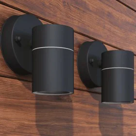 Lámpara de pared exterior 2 uds acero inoxidable descendente de , Iluminación de exterior - Ref: Foro24-42416, Precio: 27,72 ...