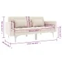 Cream-colored fabric sofa bed by , Sofas - Ref: Foro24-247216, Price: 470,81 €, Discount: %