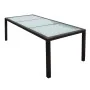 Mesa de jardín ratán sintético y vidrio marrón 190x90x75 cm de , Mesas de jardín - Ref: Foro24-44068, Precio: 333,68 €, Descu...