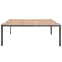 Mesa de jardín ratán PE y madera acacia gris 200x200x74 cm de , Mesas de jardín - Ref: Foro24-46137, Precio: 338,49 €, Descue...