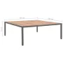 Mesa de jardín ratán PE y madera acacia gris 200x200x74 cm de , Mesas de jardín - Ref: Foro24-46137, Precio: 338,49 €, Descue...
