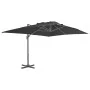 Sombrilla voladiza de jardín con palo de aluminio negro 4x3 m de , Sombrillas - Ref: Foro24-47001, Precio: 289,99 €, Descuent...