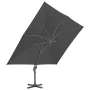 Sombrilla voladiza de jardín con palo de aluminio negro 4x3 m de , Sombrillas - Ref: Foro24-47001, Precio: 289,99 €, Descuent...