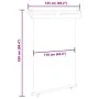 Toldo lateral de balcón rojo 125x250 cm de , Sombrillas - Ref: Foro24-48421, Precio: 76,59 €, Descuento: %
