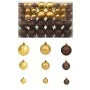 Lote de bolas de Navidad 100 uds marrón/bronce/dorado 3/4/6 cm de , Adornos festivos - Ref: Foro24-245714, Precio: 29,48 €, D...