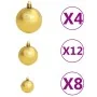 Lote de bolas de Navidad 100 uds marrón/bronce/dorado 3/4/6 cm de , Adornos festivos - Ref: Foro24-245714, Precio: 29,48 €, D...