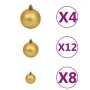 Lote de bolas de Navidad 100 uds marrón/bronce/dorado 3/4/6 cm de , Adornos festivos - Ref: Foro24-245714, Precio: 29,48 €, D...