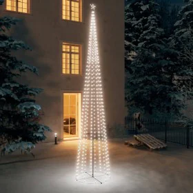 Árbol de Navidad cónico 752 LEDs blanco frío 160x500 cm de , Arboles de navidad - Ref: Foro24-328723, Precio: 159,88 €, Descu...