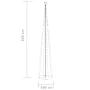 Árbol de Navidad cónico 752 LEDs blanco frío 160x500 cm de , Arboles de navidad - Ref: Foro24-328723, Precio: 159,88 €, Descu...