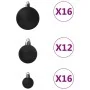 Juego de bolas de Navidad 100 piezas negro de , Adornos festivos - Ref: Foro24-330083, Precio: 29,48 €, Descuento: %