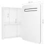 Armario de baño con espejo LED blanco brillante 60x11x80 cm de vidaXL, Tocadores de baño - Ref: Foro24-326509, Precio: 124,34...