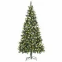 Árbol de Navidad artificial iluminado con luces y piñas 210 cm de , Arboles de navidad - Ref: Foro24-3077748, Precio: 141,16 ...
