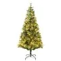 Árbol de Navidad con luces y piñas PVC PE verde 225 cm de , Arboles de navidad - Ref: Foro24-3094558, Precio: 182,15 €, Descu...