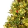 Árbol de Navidad con luces y piñas PVC PE verde 225 cm de , Arboles de navidad - Ref: Foro24-3094558, Precio: 182,15 €, Descu...
