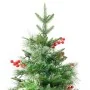 Árbol de Navidad con luces y piñas PVC PE verde 225 cm de , Arboles de navidad - Ref: Foro24-3094558, Precio: 182,15 €, Descu...