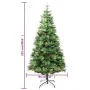 Árbol de Navidad con luces y piñas PVC PE verde 225 cm de , Arboles de navidad - Ref: Foro24-3094558, Precio: 182,15 €, Descu...