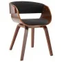 Silla de comedor madera curvada y tela gris de , Sillas de comedor - Ref: Foro24-283111, Precio: 224,15 €, Descuento: %