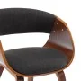 Silla de comedor madera curvada y tela gris de , Sillas de comedor - Ref: Foro24-283111, Precio: 224,15 €, Descuento: %