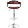 Taburete de cocina cuero sintético marrón de , Taburetes de cocina - Ref: Foro24-287405, Precio: 153,48 €, Descuento: %