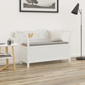 Banco madera maciza abeto blanco 107x45x75,5 cm de , Bancos para recibidores y almacenamiento - Ref: Foro24-351774, Precio: 1...