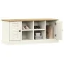 VIGO shoemaker bench made of solid white pine wood 106x35x45 cm by , Benches for halls and storage - Ref: Foro24-353179, Pric...