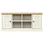 VIGO shoemaker bench made of solid white pine wood 106x35x45 cm by , Benches for halls and storage - Ref: Foro24-353179, Pric...