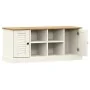 VIGO shoemaker bench made of solid white pine wood 106x35x45 cm by , Benches for halls and storage - Ref: Foro24-353179, Pric...