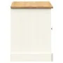 VIGO shoemaker bench made of solid white pine wood 106x35x45 cm by , Benches for halls and storage - Ref: Foro24-353179, Pric...