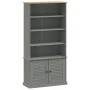 Librería VIGO madera maciza de pino gris 85x35x170 cm de , Librerías y estanterías - Ref: Foro24-353198, Precio: 230,08 €, De...