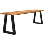 Solid acacia wood live edge bench 160 cm by , Benches for halls and storage - Ref: Foro24-353295, Price: 176,51 €, Discount: %