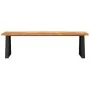Banco con borde vivo madera maciza de acacia 160 cm de , Bancos para recibidores y almacenamiento - Ref: Foro24-353295, Preci...