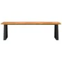 Solid acacia wood live edge bench 160 cm by , Benches for halls and storage - Ref: Foro24-353295, Price: 176,51 €, Discount: %