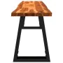 Solid acacia wood live edge bench 160 cm by , Benches for halls and storage - Ref: Foro24-353295, Price: 176,51 €, Discount: %