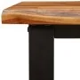 Banco con borde vivo madera maciza de acacia 160 cm de , Bancos para recibidores y almacenamiento - Ref: Foro24-353295, Preci...