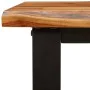 Solid acacia wood live edge bench 160 cm by , Benches for halls and storage - Ref: Foro24-353295, Price: 176,51 €, Discount: %