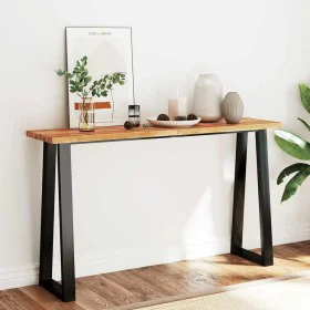 Massivholz-Konsolentisch mit lebendiger Akazienholzkante, 140x40x80 cm. von , Seitentische - Ref: Foro24-353297, Preis: 167,8...