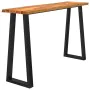 Mesa consola con borde vivo madera maciza acacia 140x40x80 cm de , Mesas auxiliares - Ref: Foro24-353297, Precio: 167,85 €, D...