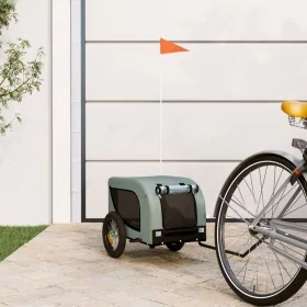 Bicycle pet trailer, iron frame, Oxford fabric in gray and black. by , pet strollers - Ref: Foro24-93993, Price: 96,23 €, Dis...
