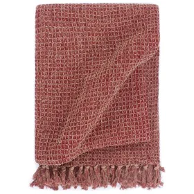 Burgundy cotton blanket 220x250 cm by , Blankets - Ref: Foro24-133757, Price: 48,84 €, Discount: %