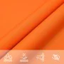 Toldo de vela triangular tela Oxford naranja 4x5x5 m de , Sombrillas - Ref: Foro24-135729, Precio: 38,43 €, Descuento: %