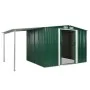 Cobertizo jardín puertas correderas acero verde 386x205x178 cm de , Cobertizos - Ref: Foro24-144029, Precio: 772,91 €, Descue...