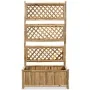 Jardinera de jardín con enrejado bambú 70 cm de vidaXL, Maceteros y jardineras - Ref: Foro24-43714, Precio: 79,58 €, Descuent...