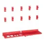 Storage box set 80 pieces wall panels red black by , Tool cabinets - Ref: Foro24-150812, Price: 50,44 €, Discount: %